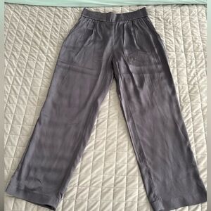 Massimo Dutti Satin wide leg pants